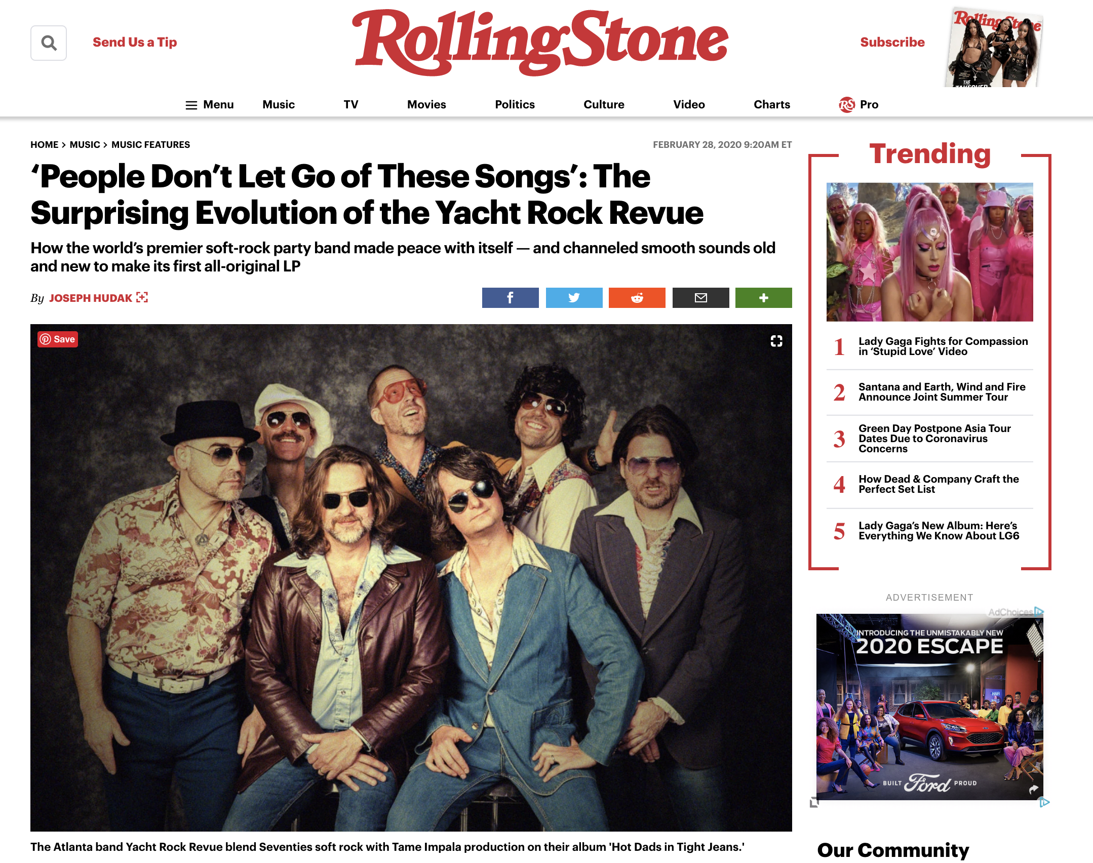 ROLLING STONE: 'People Don't Let Go of These Songs': The